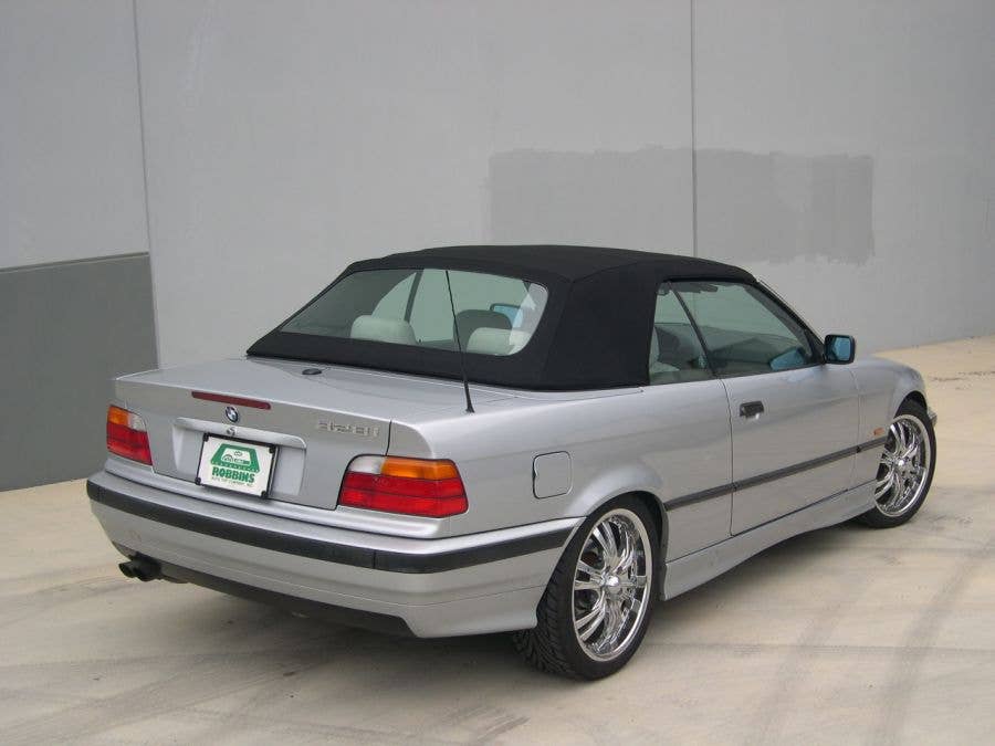E36 Sierra Auto Tops Convertible Top Compatible With BMW 1994-1999 3 Series Black Stayfast Canvas 