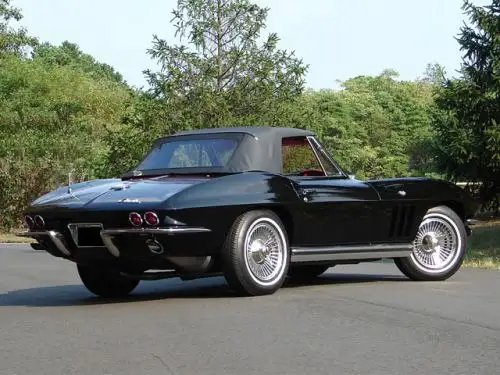 Convertible Soft Top for Chevrolet Corvette 1963-67 With Reverse Heat-sealed Plastic Window 