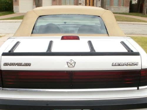 Chrysler LeBaron 1987-95 Top, Sailcloth 1612 Black Vinyl, Non Heated Glass Window Section Only