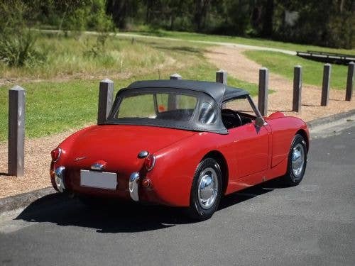 Austin Healey Sprite 1958-60 Convertible Top with 3 Plastic Windows (#2106)