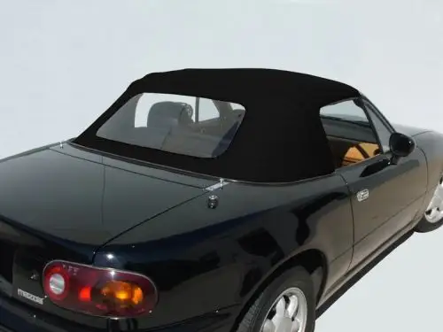 Replacement Convertible Top Mazda Miata MX5 1990-2005 Streamline Style One Piece with Plastic Window no deck seams no rain rail
