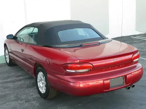 Chrysler Sebring 1996-2000 Convertible Top, Twillfast LM 2083 Camel Canvas, Combo Front & Heated Glass Window Section