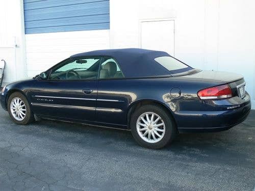 Chrysler Sebring 2001-2006 Convertible Top, Sailcloth 1588 Camel Vinyl, Combo Front & Heated Glass Window Section