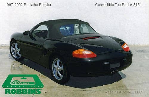 Porsche Boxster 1997-2002 Replacement Convertible Top with Plastic Window, Complete