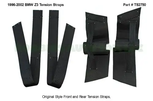 Tension Strap, BMW Z3, 1996-2002, Black