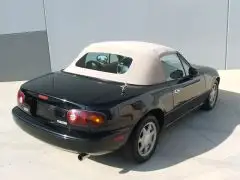 Replacement Convertible Top Mazda Miata MX5 1990-2005 Streamline Style One Piece with no defroster glass window no deck seams no rain rail